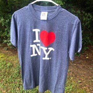 "I Love NY" T-Shirt, Gray, Medium
